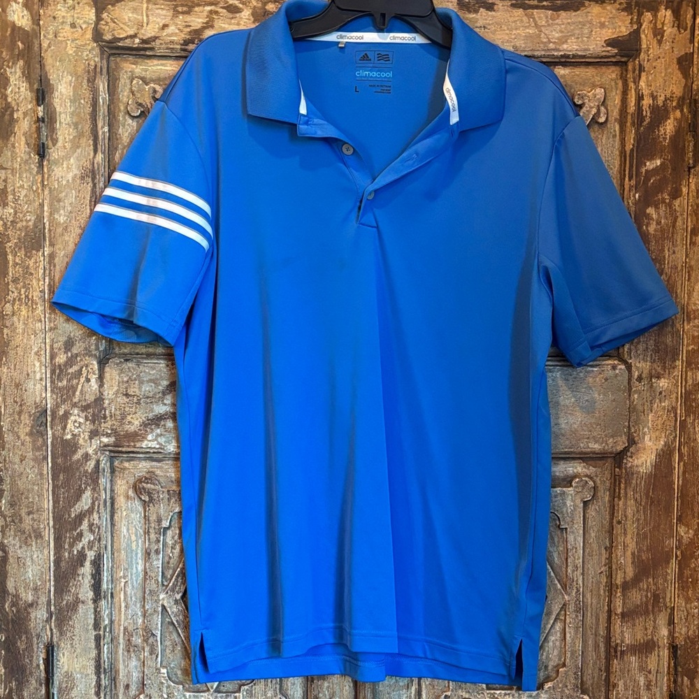 Adidas Men's Vibrant Blue Polo